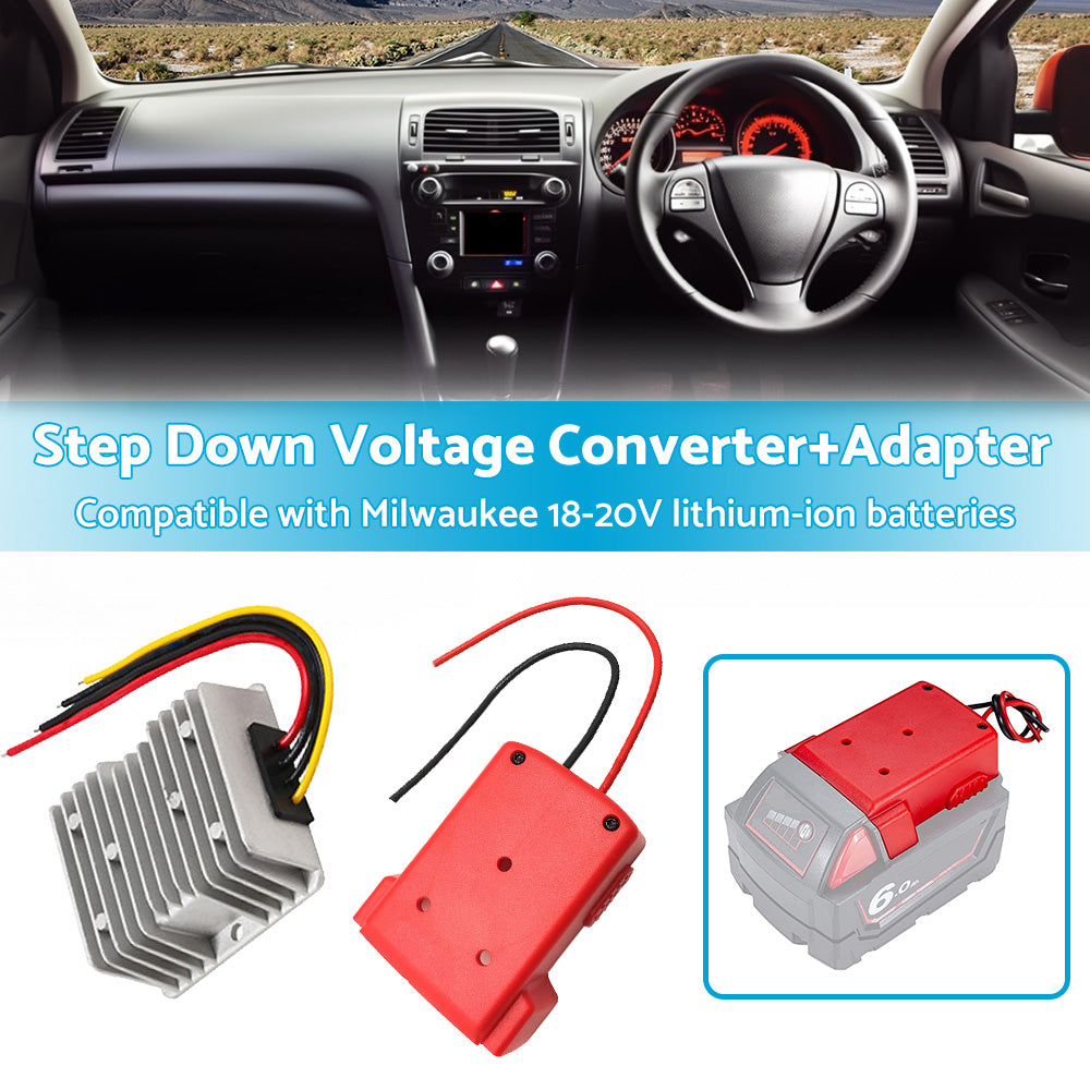 {{ Step Down Voltage Converter Compatible with Milwaukee Battery Dock DIY Adapter }} - Buy Car Parts Online at {{ Kaka Auto Parts }}.