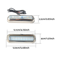 42LED Boat Light Underwater Marine Transom Lights 316 Stainless Steel Pontoon