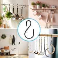 {{ S Shaped Hooks Small Metal for Hanging Plants Mini Ornament Hooks Black Hangers }} - Buy Car Parts Online at {{ Kaka Auto Parts }}.