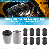 {{ Rear Spring Eye Bush Kit Rubber Shackle Bushes Suitable for 91-04 Toyota Hilux }} - Buy Car Parts Online at {{ Kaka Auto Parts }}.
