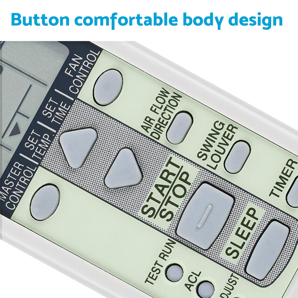 AC Air Conditioning Remote Control Suitable For Fujitsu Models AR-DJ2, AR-DJ3, AR-DJ4, AR-DJ8 & AR-DJ9