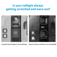 Smoked Blackened Tail Light Cover Suitable For Land Rover Defender 90 110 20-22