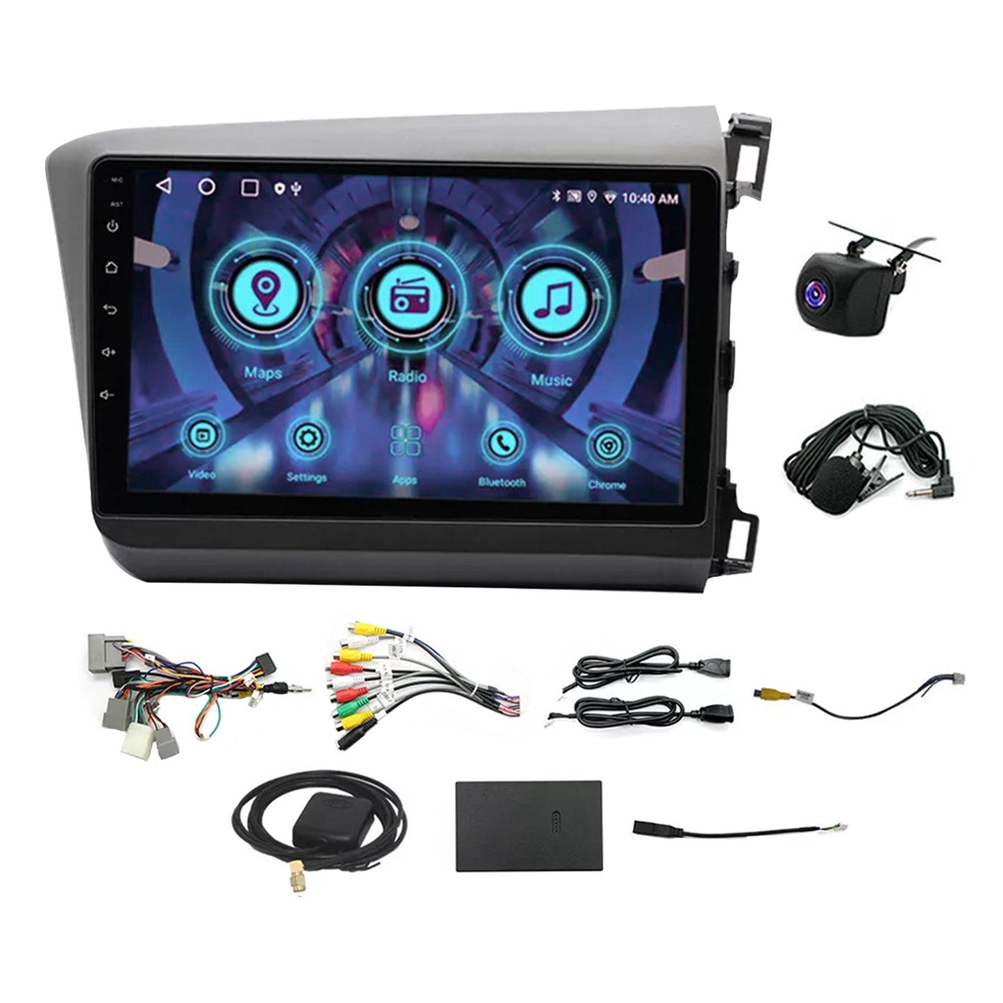 Car Stereo GPS Nav Head Unit Suitable for Honda Civic 2012-2015 4+64G Carplay