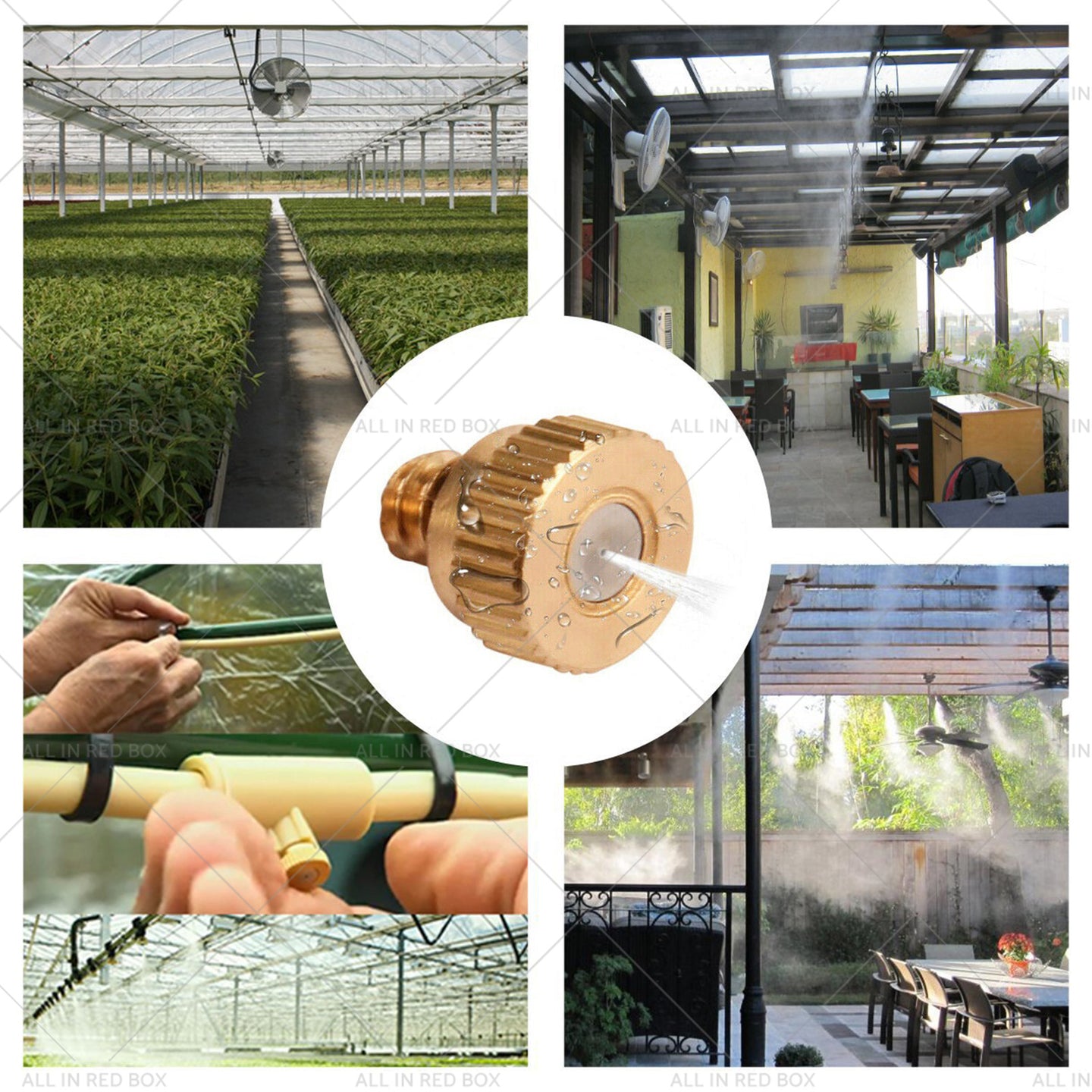 {{ For Cooling System 0. 024 inch  Brass Misting Nozzles Water Mister Sprinkle 50pcs }} - Buy Car Parts Online at {{ Kaka Auto Parts }}.