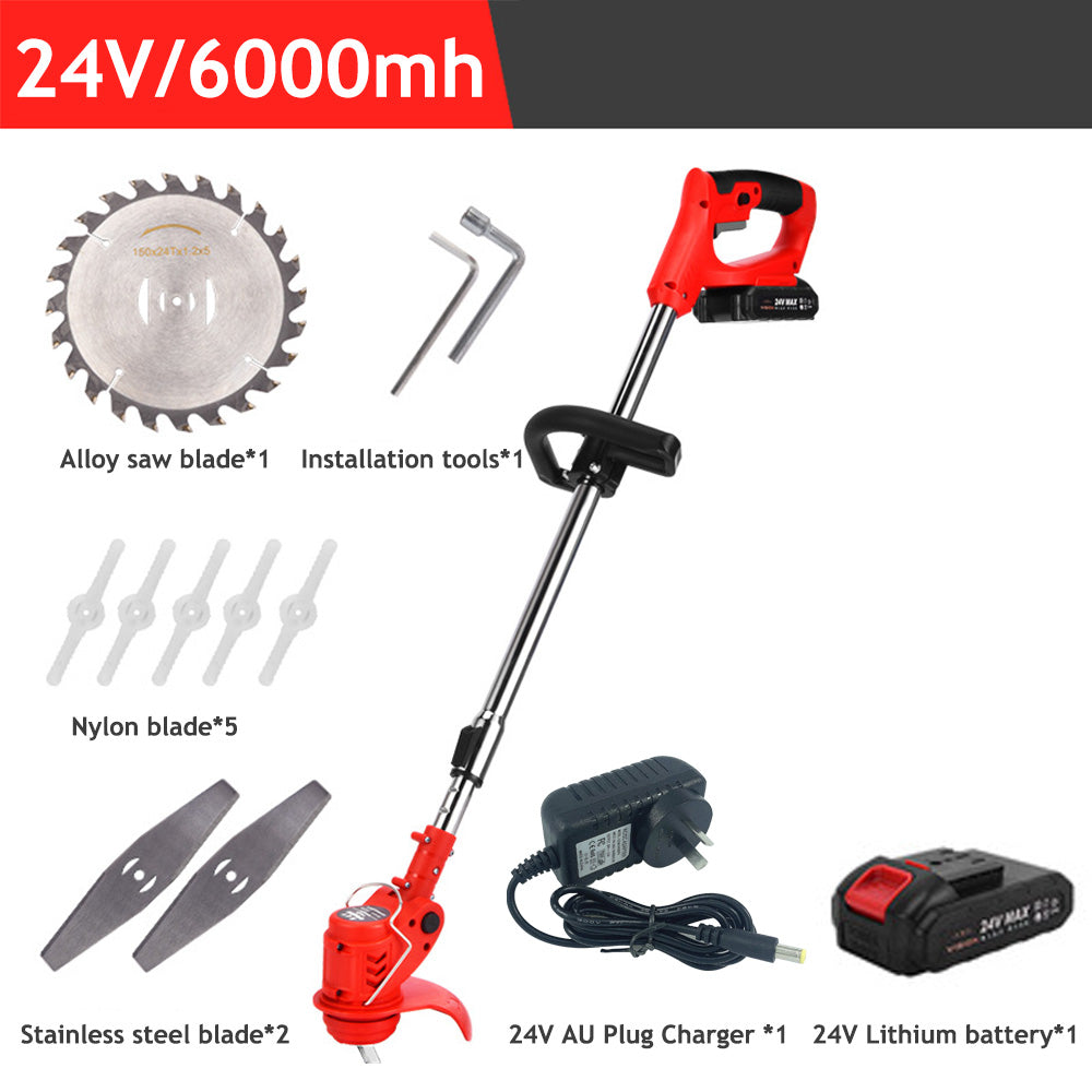 {{ 1/2 Battery Cordless Grass Trimmer Lawn Electric Whipper Snipper Strimmer 7Blade }} - Buy Car Parts Online at {{ Kaka Auto Parts }}.