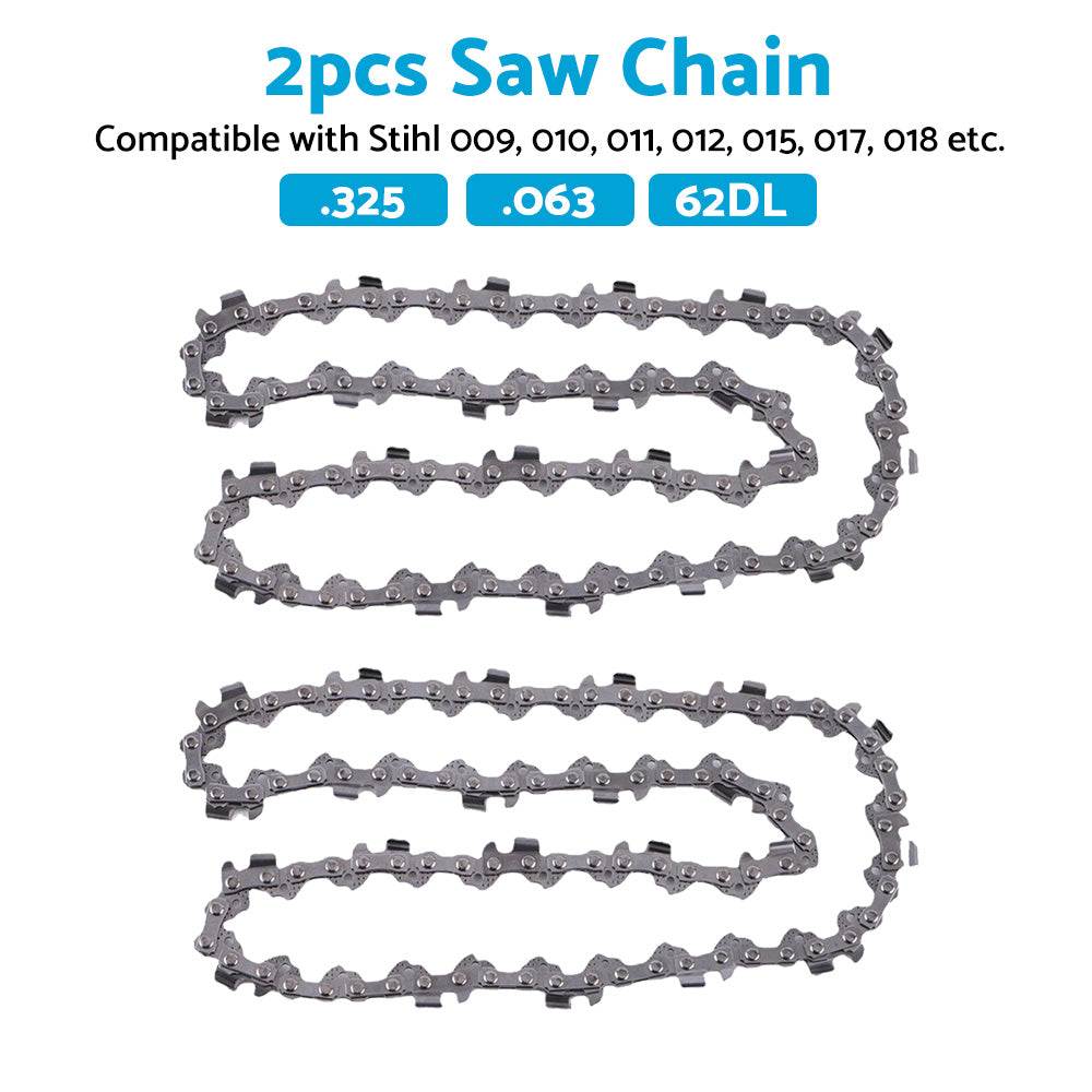 2PCS Pro Chainsaw Chain 62DL 325 063 Semi Chisel Suitable for Stihl MS230C MS250