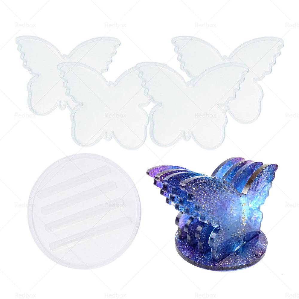 {{ Epoxy Resin 4PCS Butterfly Shaped Coaster molds  Holder Mold for Silicone Resin }} - Buy Car Parts Online at {{ Kaka Auto Parts }}.