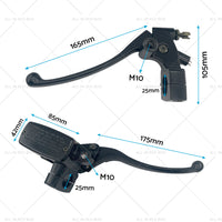{{ Pair 1inch 25mm Motorcycle Hydraulic Brake Clutch Master Cylinder Lever Left Right }} - Buy Car Parts Online at {{ Kaka Auto Parts }}.