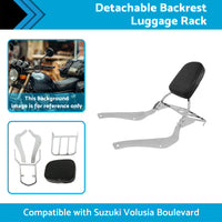 {{ Backrest Sissy Bar W  Luggage Rack Suitable For Suzuki Boulevard C50 2005-2011 }} - Buy Car Parts Online at {{ Kaka Auto Parts }}.