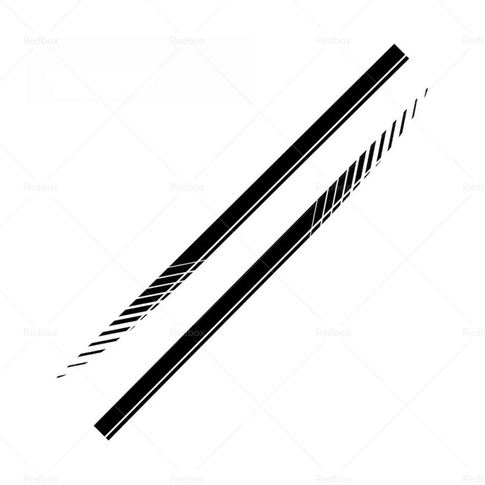{{ 2x Racing Plaid Side Door Fender Skirt Stripes Decals Stickers Car Accessories }} - Buy Car Parts Online at {{ Kaka Auto Parts }}.