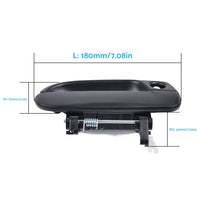 Pair Front Left & Right Outer Door Handle Suitable For Hyundai Accent LC 2000-2006 Black