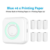 Mini Pocket Thermal Printer Suitable For Wireless Bluetooth Photo Paper Inkless Printing