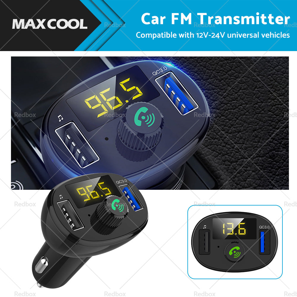 {{ Bluetooth-5. 0 Radio Car Kit Wireless FM Transmitter Dual USB Charger MP3 Player }} - Buy Car Parts Online at {{ Kaka Auto Parts }}.