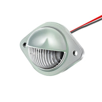 2x 12V LED Number Plate Lights Chrome Suitable For Car, Trailer, Truck, Caravan, Van & Boat