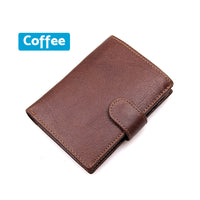 RFID Blocking Slim Leather Trifold Wallet With Credit Card Holder For Men