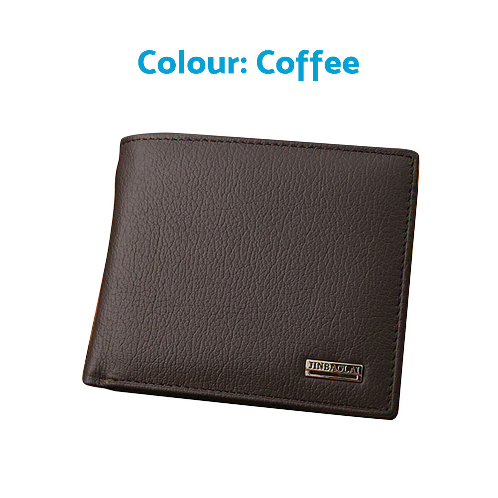 Mens Leather Wallet Cowhide Coin Purse Wallet Multiple Card Slots New AU