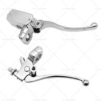 {{ 1inch Chrome Motorcycle Handlebar Hydraulic Brake Master Cylinder  and  Clutch Lever }} - Buy Car Parts Online at {{ Kaka Auto Parts }}.