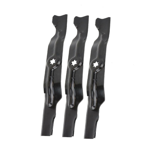 3x Blades Suitable For 50 Inch Cub Cadet MTD Ride On Mower 742-04053 942-04053B