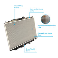 Radiator Suitable For Honda Accord Euro CL / CM 2003-2008 2.4L 4-Cylinder Automatic & Manual