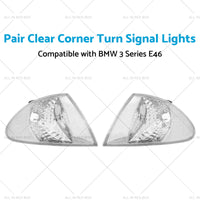 {{ Pair Clear Corner Turn Signal Lights Suitable for BMW E46 98-01 3 Series }} - Buy Car Parts Online at {{ Kaka Auto Parts }}.