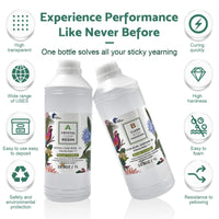 {{ 2Ltr Epoxy Resin 1:1 AB Kit Art DIY UV Crafts Glass & Water Clear Epoxy Coating }} - Buy Car Parts Online at {{ Kaka Auto Parts }}.