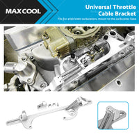 {{ Throttle Cable Bracket Carburetor Billet Aluminum Silver Fits For Carb 4150 4160 }} - Buy Car Parts Online at {{ Kaka Auto Parts }}.