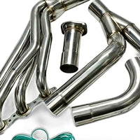 Exhaust Manifold Header with Y-Pipe Suitable for Chevy GMC Silverado Sierra 1500 - XQ1