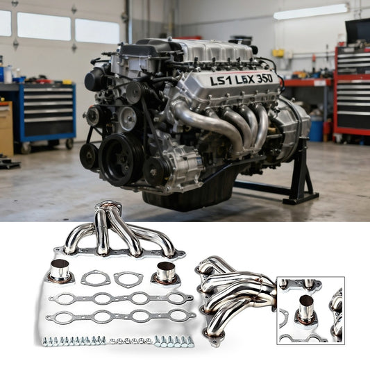 Exhaust Header Suitable for Chevy LS1 LSX Swap 350 Eng Shorty Stainless Block
