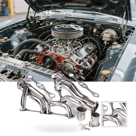 Exhaust Header Suitable for Chevy Small Block SB V8 262 265 283 305 327 350 400