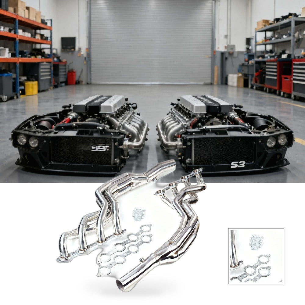 Exhaust Headers Pair Suitable for Chevy Camaro 2010-2015 SS 6.2L V8 MT001020 - BG1