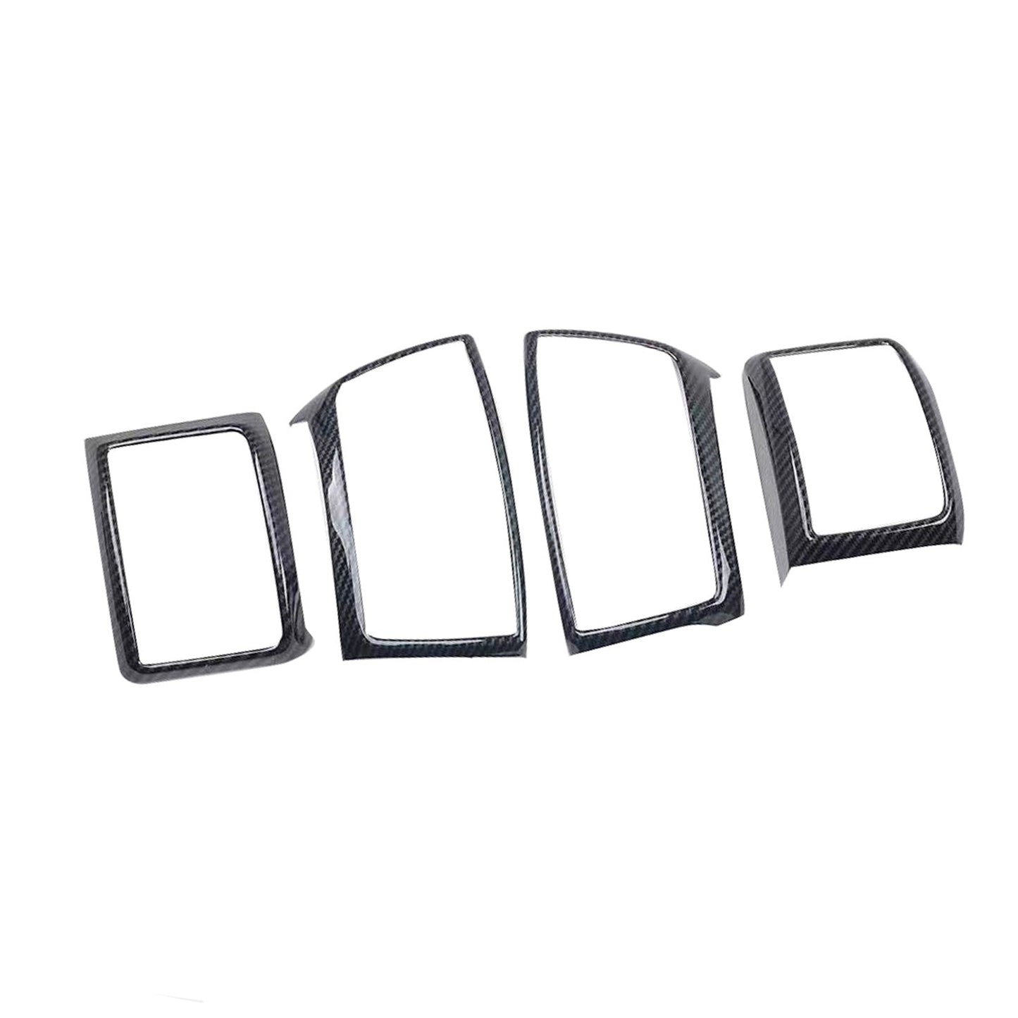 4x Carbon Fiber Color Air Outlet Frame Cover Trim Suitable For Ford Ranger 2015-2022
