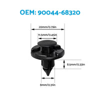 100PCS Panel Clip Lock Nut Splash Guard Push Rivet Suitable For Toyota Lexus