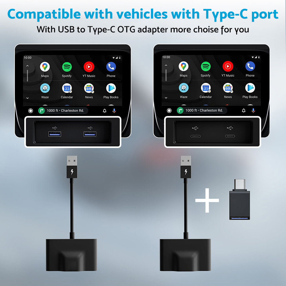 Wireless CarPlay Adapter Suitable For Android & Most Vehicles with CarPlay Auto