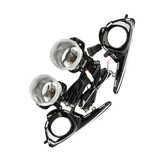 2x Front Grill Bumper Halogen Fog Lights Suitable For Toyota Yaris 2018-2019