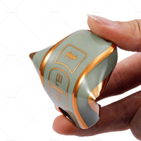 {{ Beige TPU Car Remote Key Fob Case Cover Fits For Mazda 2 3 5 6 CX-3 CX-5 CX-7 }} - Buy Car Parts Online at {{ Kaka Auto Parts }}.