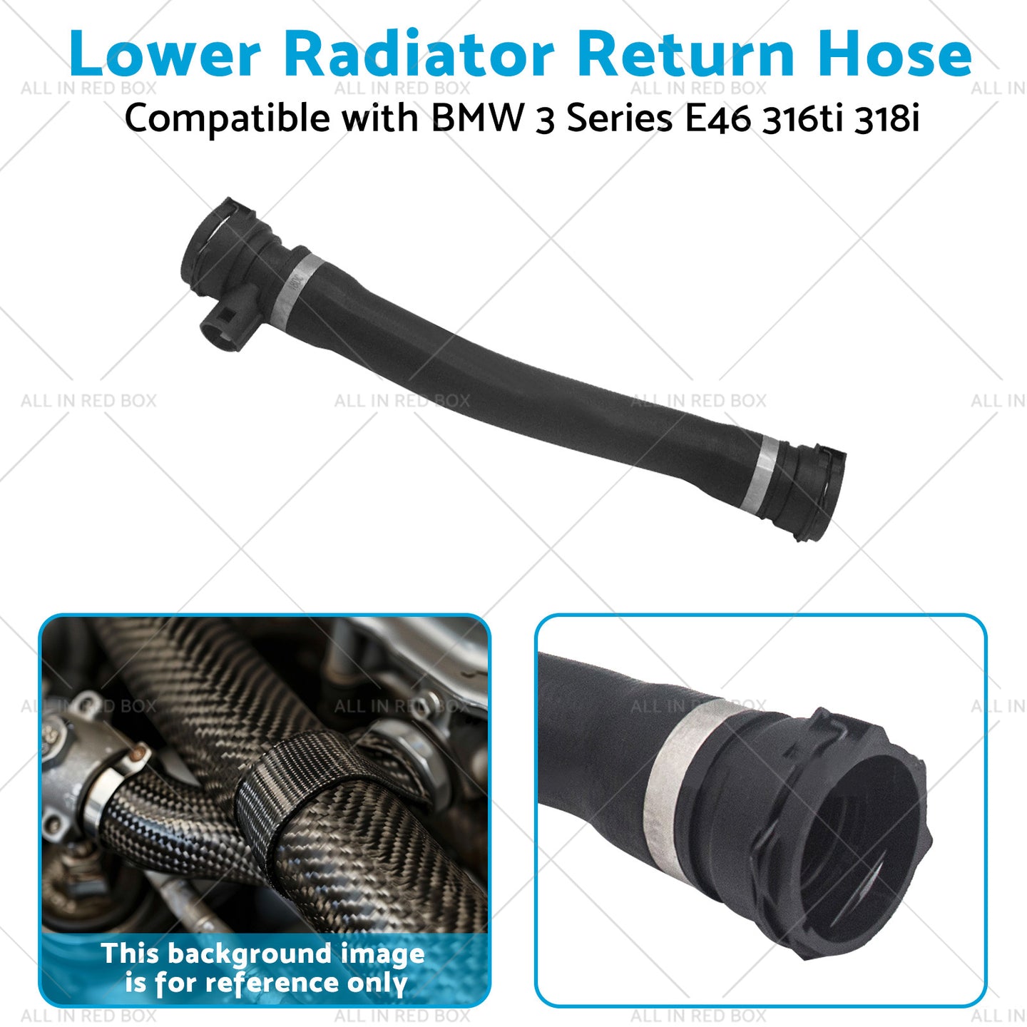 {{ 17127516416 Lower Radiator Return Hose Suitable for BMW 3 Series E46 316ti 318i }} - Buy Car Parts Online at {{ Kaka Auto Parts }}.