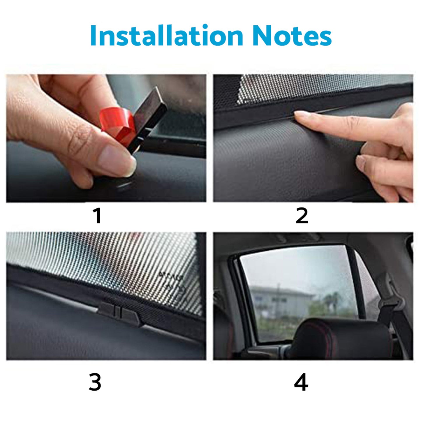Magnetic Window Mesh Sun Blind Shade Suitable For MG ZS / ZST / ZS EV 2018-2023