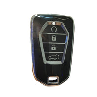 TPU 4-Button Car Remote Key Fob Cover Suitable For Isuzu D-MAX / MU-X MUX Black
