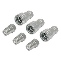 3 Sets 1 or 2 Inch BSP Hydraulic ISO Poppet Quick Release Couplings Suitable For Tractor
