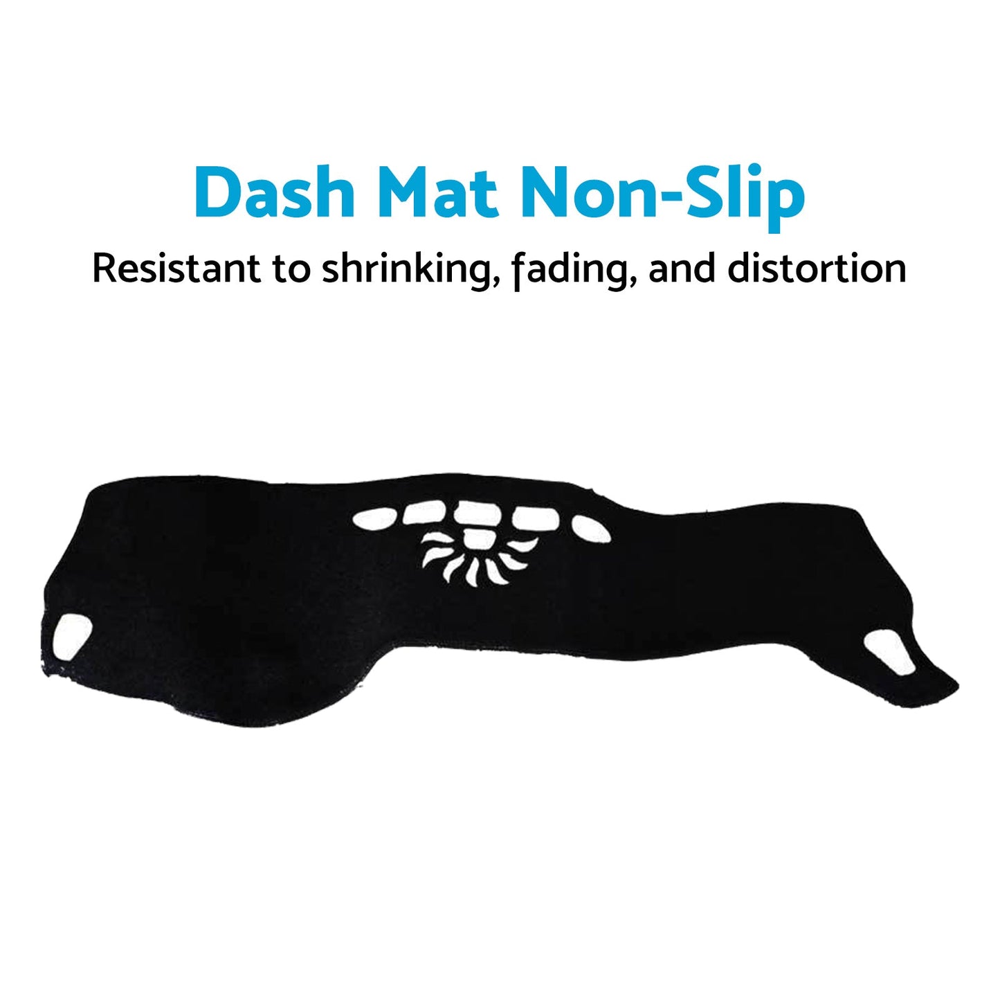 Non-Slip Dash Mat Dashboard Cover Suitable For Chery Tiggo 4 Pro 2024 On Black