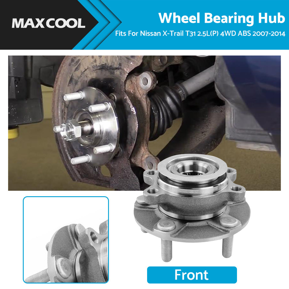 {{ Front Wheel Bearing Hub Fits For Nissan X-Trail T31 2. 5L P  4WD ABS 2007-2014 }} - Buy Car Parts Online at {{ Kaka Auto Parts }}.