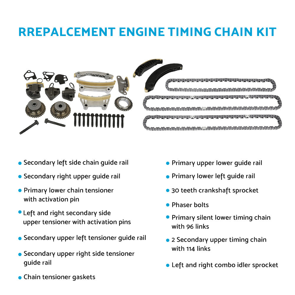 {{ Timing Chain Kit  and  Gears fit for Holden Commodore VZ VE VF 3. 6L LY7 LE0 LW2 LWR }} - Buy Car Parts Online at {{ Kaka Auto Parts }}.