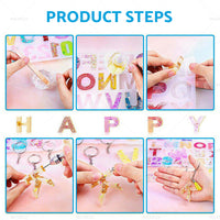 {{ Alphabet Epoxy Resin Mold Letter Number Silicone Mould Keychain Tassel Pin Vise }} - Buy Car Parts Online at {{ Kaka Auto Parts }}.