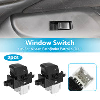 {{ 2X Single Window Switch Control 25411-0V000 For Nissan Pathfinder Patrol X-Trail }} - Buy Car Parts Online at {{ Kaka Auto Parts }}.