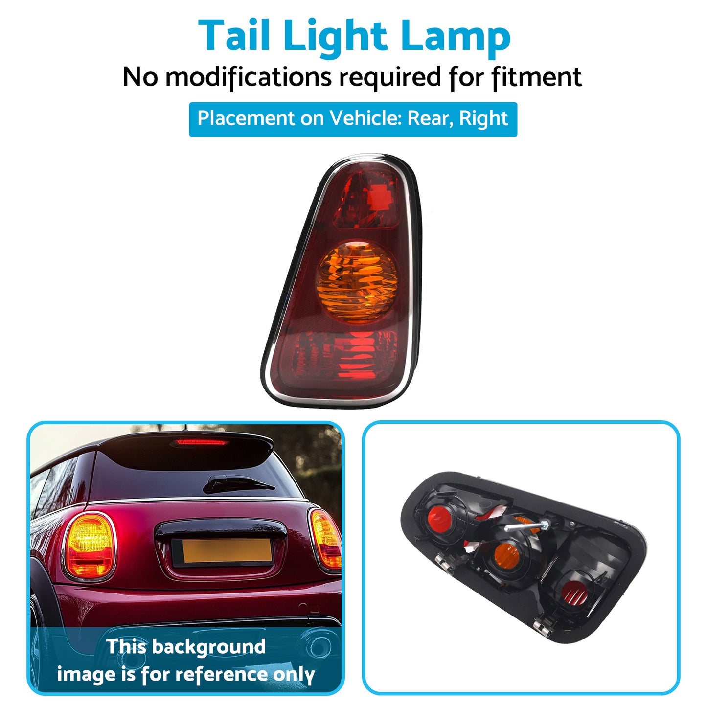 {{ Right Hand Tail Light Lamp Suitable For Mini Cooper Hatch R50 Hatchback 01-04 }} - Buy Car Parts Online at {{ Kaka Auto Parts }}.
