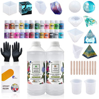 Epoxy Resin 1:1 AB Kit Craft Coating UV Color Pigment Paste Liquid Silicone Mold