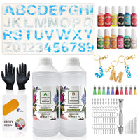 Epoxy Resin 1:1 AB Kit Craft Coating UV Color Pigment Paste Liquid Silicone Mold