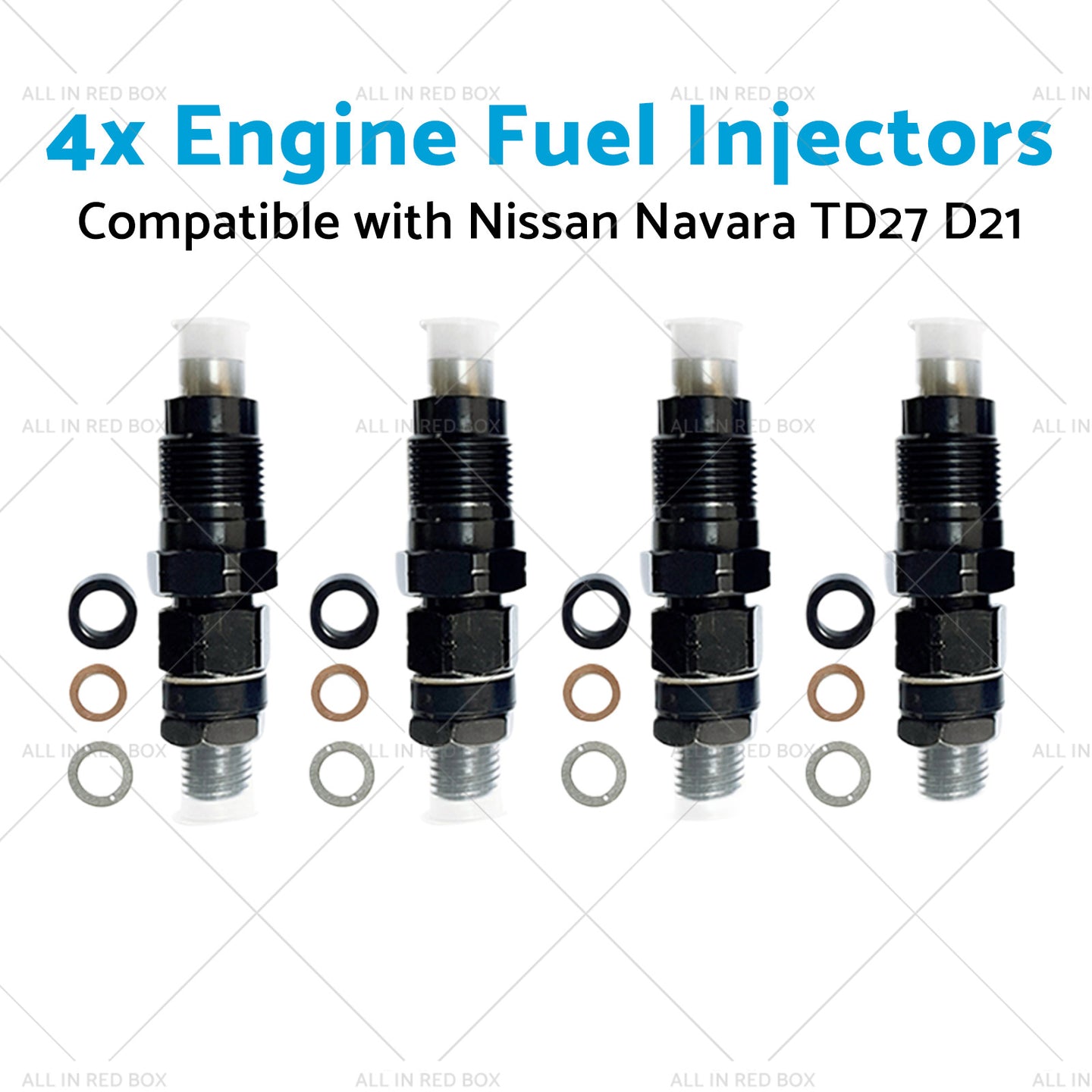 {{ 4x Engine Fuel Injectors Suitable for Nissan Navara TD27 D21 2. 7L 16600-43G23 }} - Buy Car Parts Online at {{ Kaka Auto Parts }}.