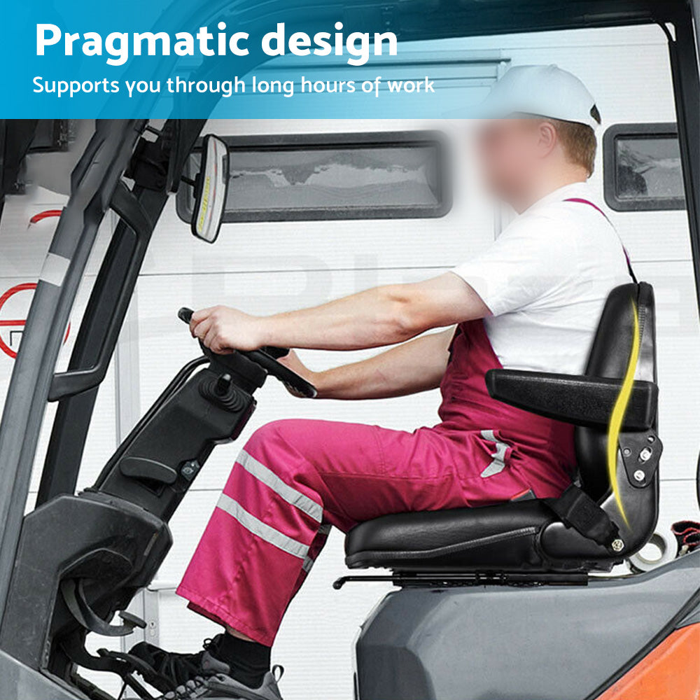 {{ Tractor Seat Forklift Excavator Universal Suspension Backrest Truck Chair Adjust }} - Buy Car Parts Online at {{ Kaka Auto Parts }}.