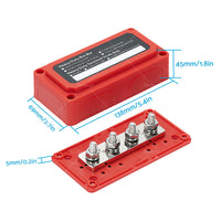 {{ M10 300A DC12V-48V Stud Bus Bar Power Distribution Box Terminal Block Heavy Duty }} - Buy Car Parts Online at {{ Kaka Auto Parts }}.